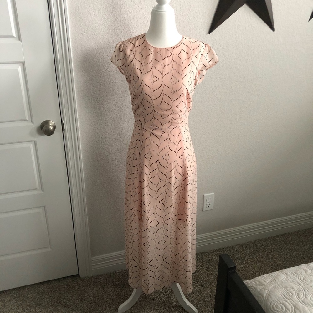 Selfie Leslie Cap Sleeve Blush Midi Dress